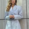 Elegant Long Sleeve Lace-Up Bow Blazer Dress Streetwear - Image 3