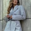 Elegant Long Sleeve Lace-Up Bow Blazer Dress Streetwear - Image 5