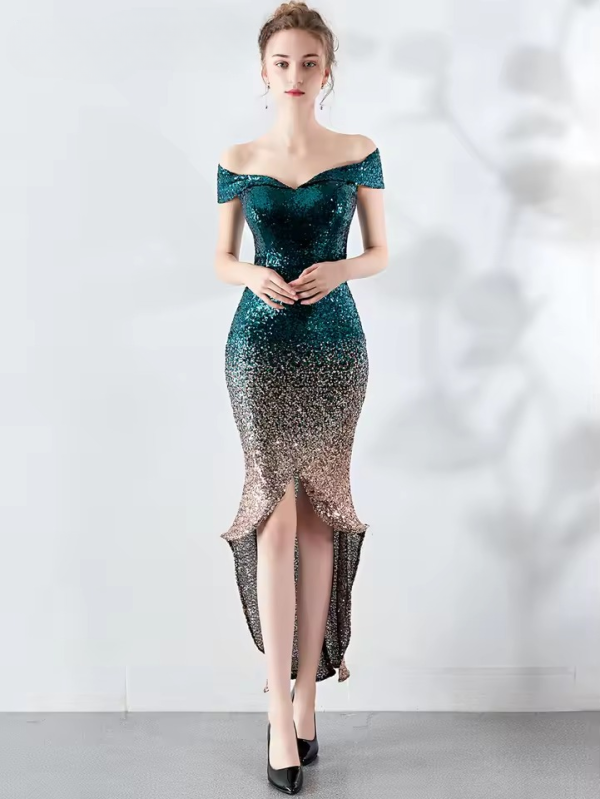 Elegant Luxury Backless Sequin Birthday Maxi Dress - Image 7