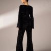 Elegant Sequin Flared Sleeve Birthday Party Luxury Jumpsuit - Image 6