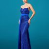 Luxury Strapless Sequin Split Birthday Party Maxi Dress - Image 5