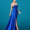 Luxury Strapless Sequin Split Birthday Party Maxi Dress - Image 4