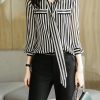 Elegant Striped Printing fashion Long Sleeve Shirt - Image 8