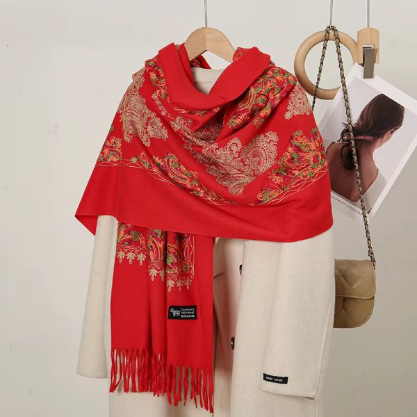 Luxury Cashmere Hick Foulard Bufanda Pashmina  Scarf - Image 3