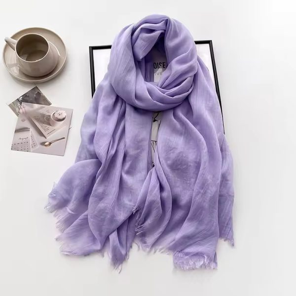 Hijab Design Print Foulard Bandana Cotton Pashmina Shawl Stoles - Image 9