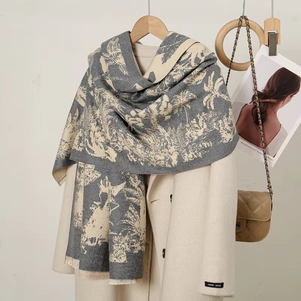 Luxury Hick Foulard Bufanda Pashmina Cashmere Scarf Warm Stole - Image 3