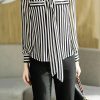 Elegant Striped Printing fashion Long Sleeve Shirt - Image 6