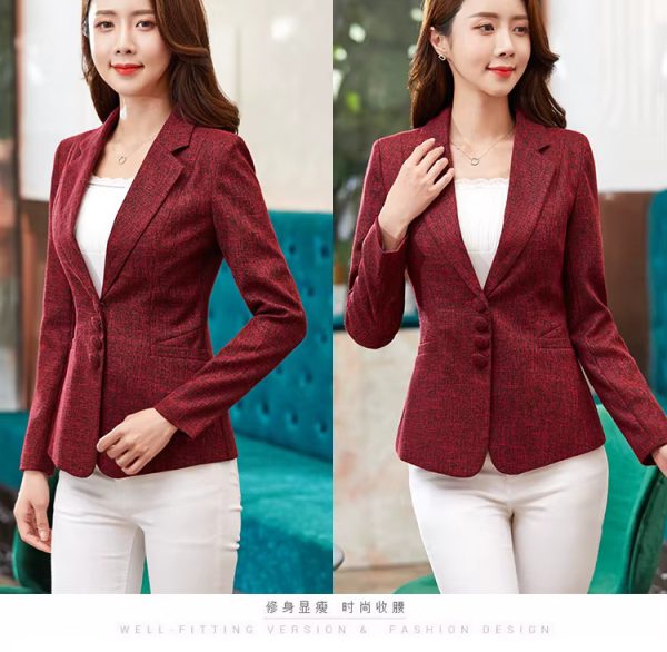 Formal Veste Slim Fashion Single Breasted Jackets - Image 26