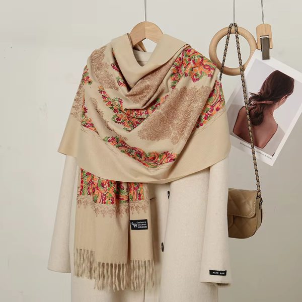 Luxury Cashmere Hick Foulard Bufanda Pashmina  Scarf - Image 2