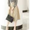 Elegant Striped Printing fashion Long Sleeve Shirt - Image 3