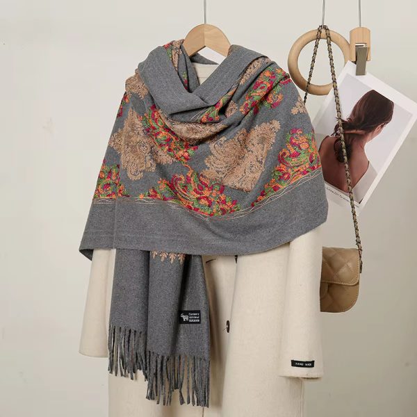 Luxury Cashmere Hick Foulard Bufanda Pashmina  Scarf - Image 6