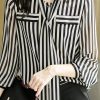 Elegant Striped Printing fashion Long Sleeve Shirt - Image 4