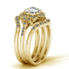 Three-piece Zircon Flower Simple Creative Banquet Rings - Image 3