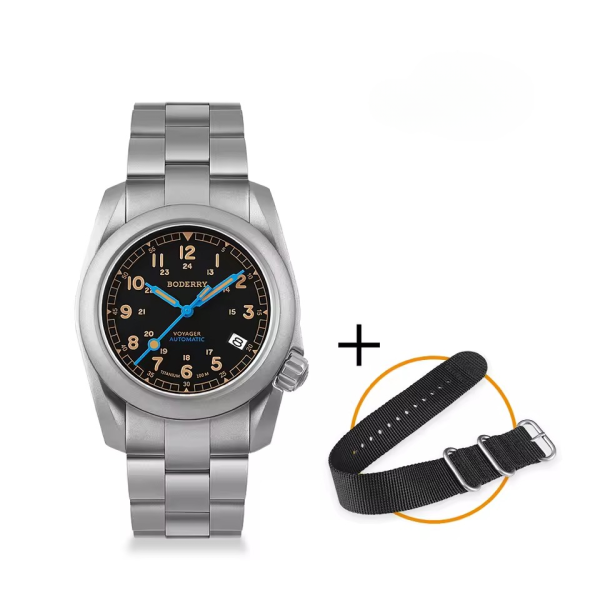 Titanium Automatic Mechanical 100M Waterproof Clock Military Mens Wristwatch - Image 14