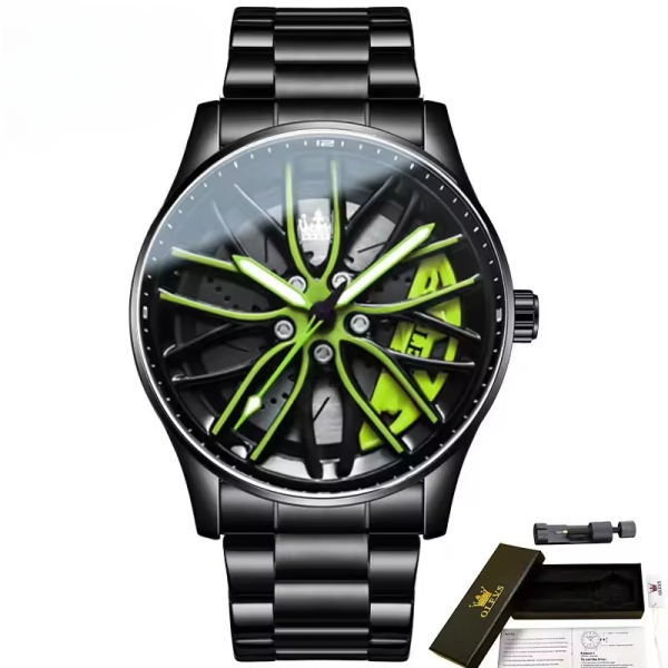 Waterproof Sport Quartz Stainless Steel Strap Men Wristwatch - Image 4