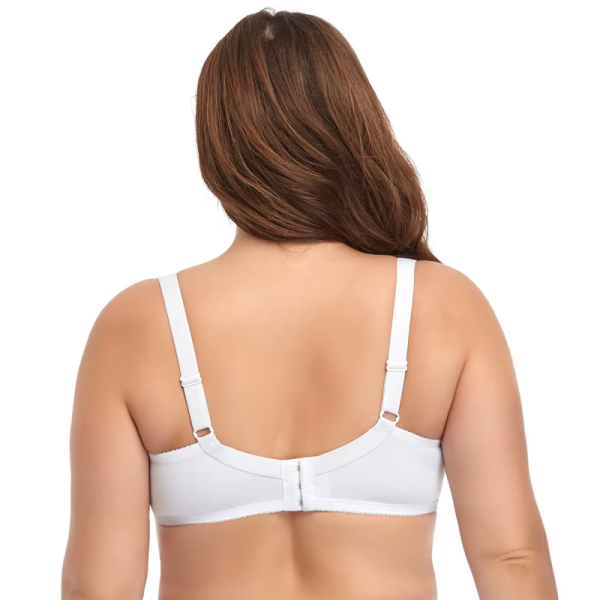 Floral Lace Underwear Plain Plus Size Breathable Bra - Image 5