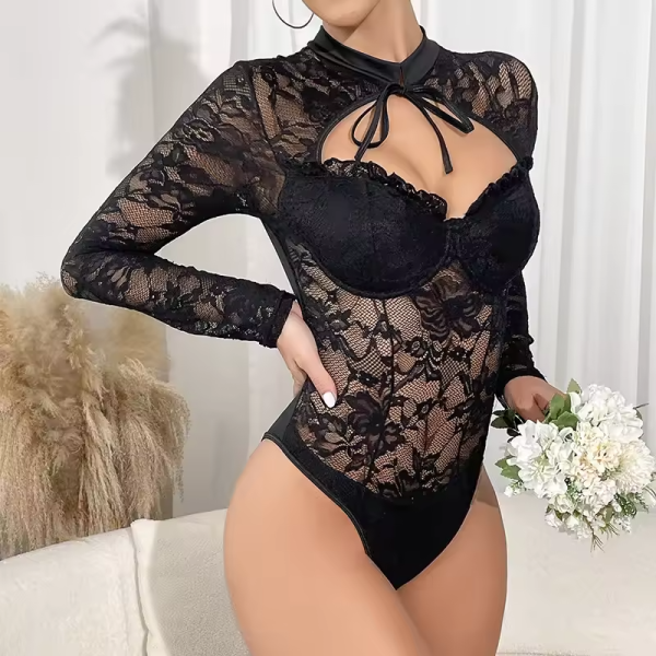 Waist Trainer Body Shapers Long Sleeve Bodycon Jumpsuit - Image 3