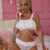 Ruffles Lace Beautiful Underwear Two Piece Bra Set - Image 2