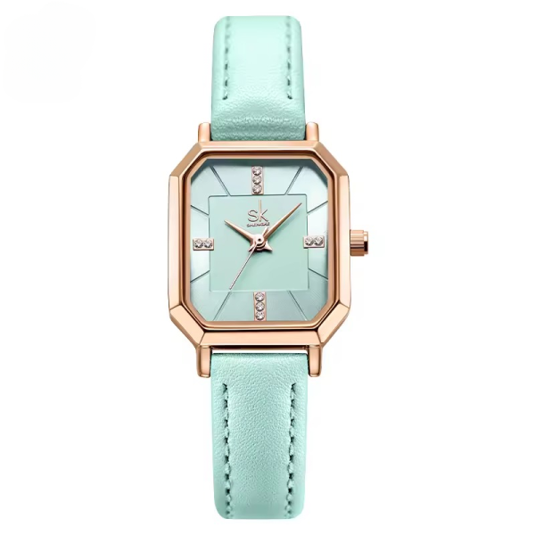 Casual Leather Strap Quartz Wristwatches Original Luxury Diamond Clock - Image 5