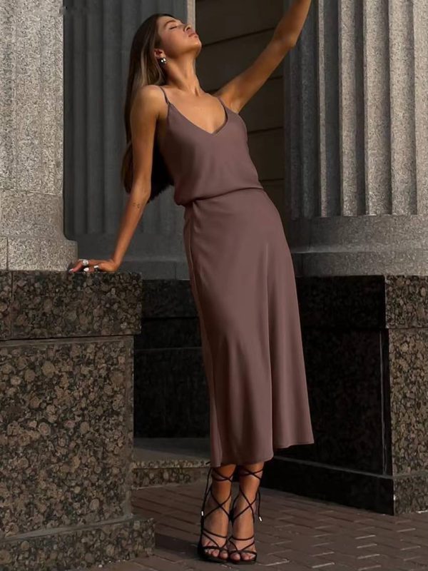 Casual Loose Sleeveless Tank Top With High Waist Midi Skirt 2 Piece Sets - Image 5