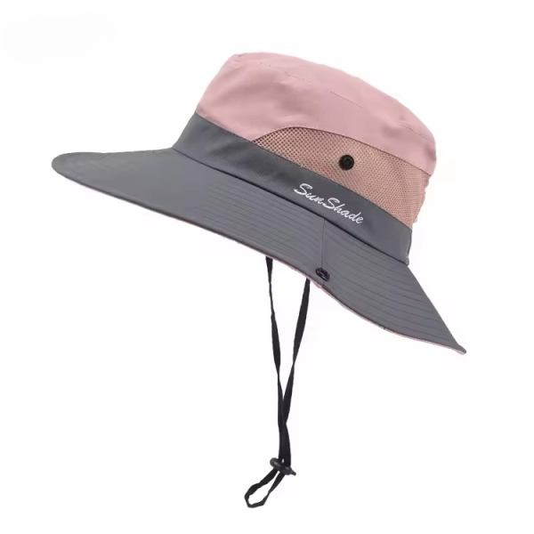 Casual Pure Color Outdoor Travel Fishing Waterproof Bucket Hat - Image 6