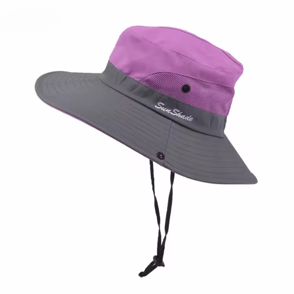 Casual Pure Color Outdoor Travel Fishing Waterproof Bucket Hat - Image 5