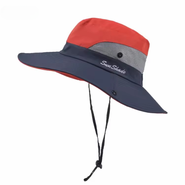 Casual Pure Color Outdoor Travel Fishing Waterproof Bucket Hat - Image 4