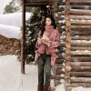 Casual Straight Bootcut High Waist With Pockets Slim Fit Velvet Warm Jeans - Image 3