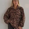 Casual Turndown Collar Animal Print Sweatshirts - Image 4