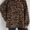 Casual Turndown Collar Animal Print Sweatshirts - Image 5