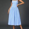 Casual Zipper A-Line Adjustable Straps Backless Print Midi Dress - Image 4