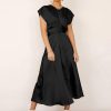 Elegant Jewel Neck Solid Color Semi Formal Long Dress - Image 6