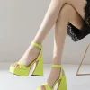 Elegant Square Toe Chunky Heel - Image 2
