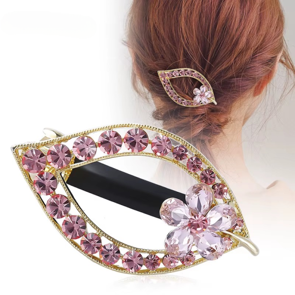 Love Butterfly Hairpin Rhinestone Wedding Party Hair Clip