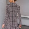 Elegant Notched Lapel Double-Breasted Business Short Blazer Dress - Image 5