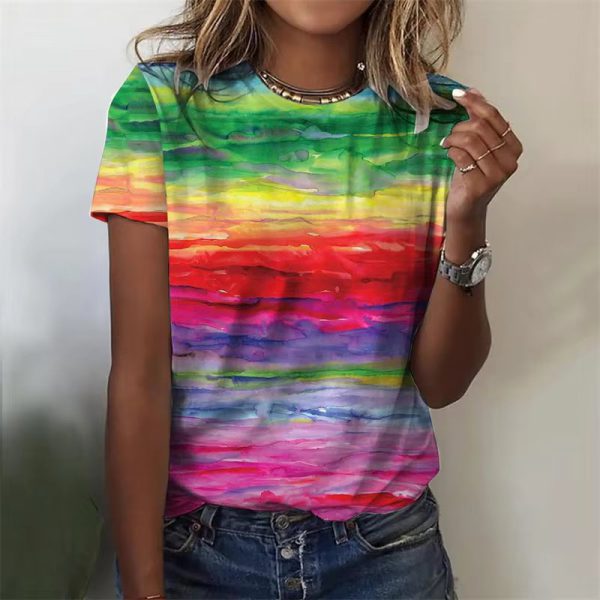 Eye Catching Pretty 3D Print Scales T Shirt for Everyday Wear