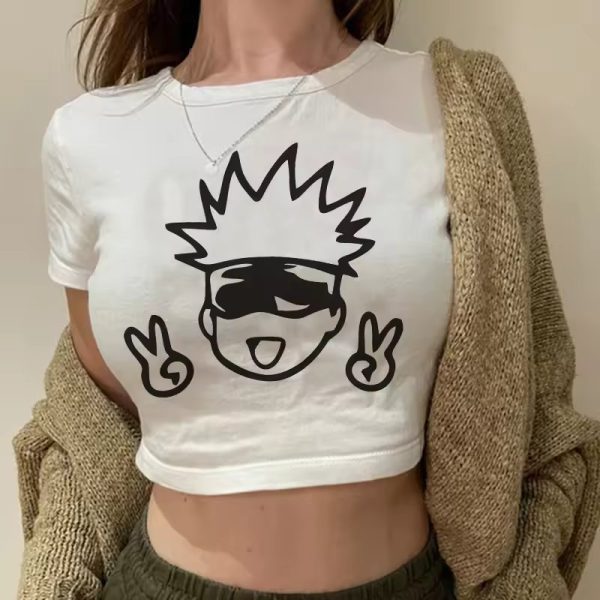 Bold Jujutsu Kaisen Crop Top for Anime Lovers