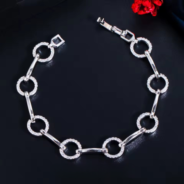 Trending Hand Jewelry Zirconia Round Shape Charm Bracelets - Image 2