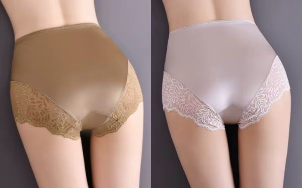 Intimates Seamless High Waist Ice Silk Comfort Lace Panties - Image 3