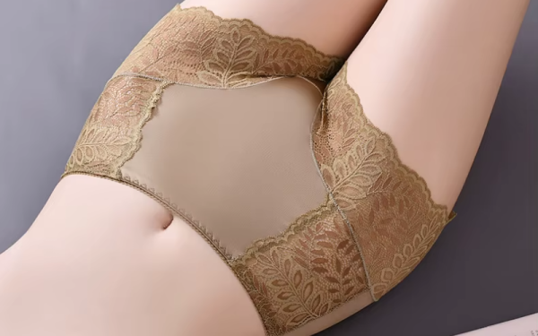 Intimates Seamless High Waist Ice Silk Comfort Lace Panties - Image 2