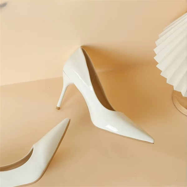 Casual Patent Leather Wedding Stiletto Pumps High Heels - Image 12