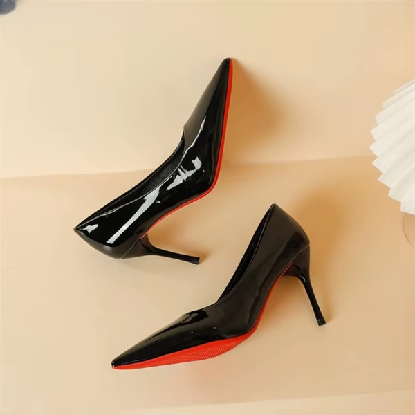 Casual Patent Leather Wedding Stiletto Pumps High Heels - Image 7