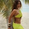 3D Flower Top Skirt Sleeveless Two-piece Slit Skirt Suit Mini Dress - Image 3