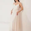 Elegant Butterfly Spaghetti Straps Flowy Sleeveless Maxi Dress - Image 3