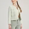 Elegant Crewneck Polyester Solid Color Temperament Style Jacket - Image 4