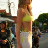 Lace Up Matching Beach Solid Tops Underwear Shirring Mini Skirts Swim Suits 2 Piece Set - Image 5