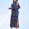 Luxury Plus Size Square Neck Geometric Sequin Formal Dress - Image 8