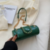 Luxury Small Chain Barrel Shaped PU Leather Bags - Image 4