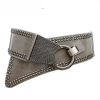 Casual Punk Rocker Wide Elastic Wide European Metal Round Buckle Belts - Image 6