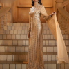 Luxury Round Neck Extend Sleeves Church Sequin Cocktail Evening MaxiDress - Image 4